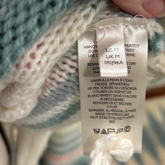 Anthropologie Courtney Ombre Cowl Neck Sweater, Size Medium - Picture 7 of 13